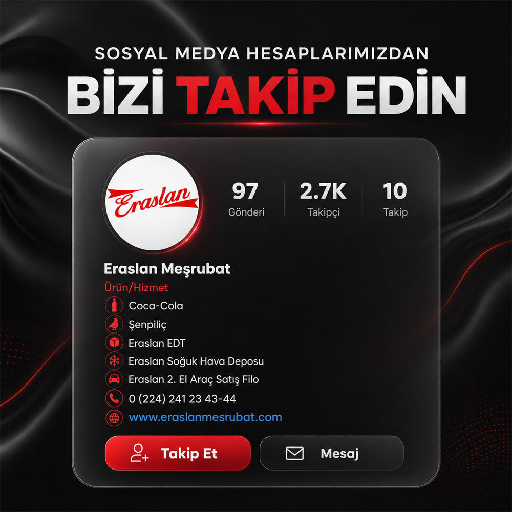 Sosyal Medya'da Bizi Takip Edin!